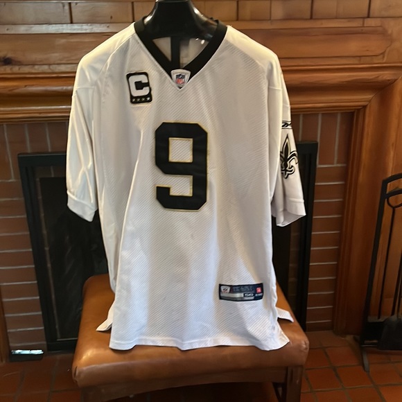 NFL REEBOK New Orleans Saints Brees, 9, white Jersey - Picture 2 of 10